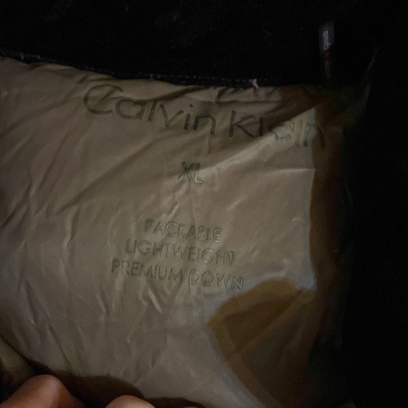 Calvin Klein hooded packable long Feather down puffer - Picture 5 of 7